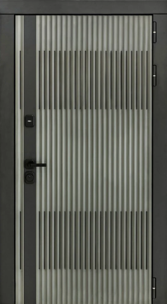 Входная дверь ДвериПРО Elfy ФЛ-659 (12мм, nussbaum+черная патина винорит) DPRO200320 внешняя сторона