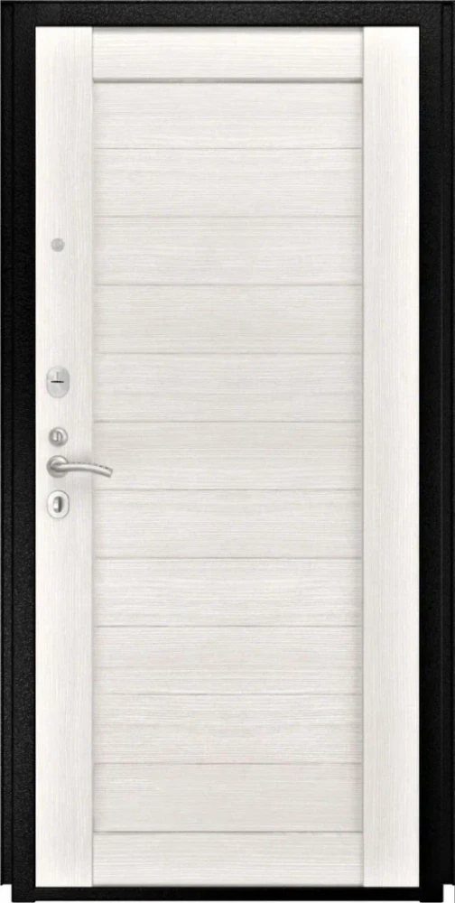 Входная дверь ДвериПРО L-3b СБ-3 листв. бел. (21 беленый дуб) DPRO198373 внутренняя сторона