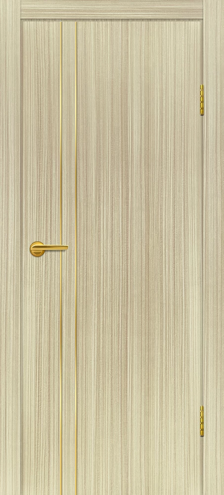 Фото Межкомнатная дверь P-20 AL золотой молдинг Эвкалипт австралийский