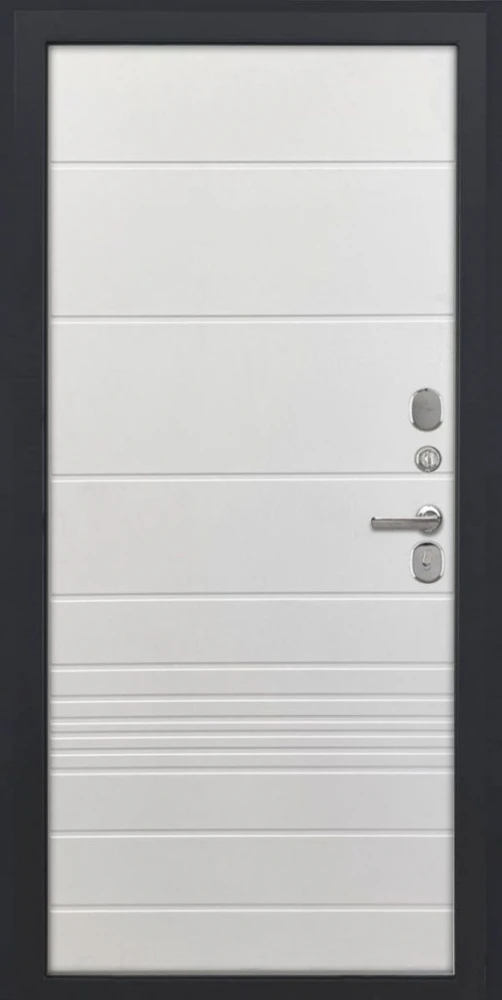 Входная дверь ДвериПРО Квадро ФЛ-700 (10мм, ясень белый) DPRO200243 внутренняя сторона