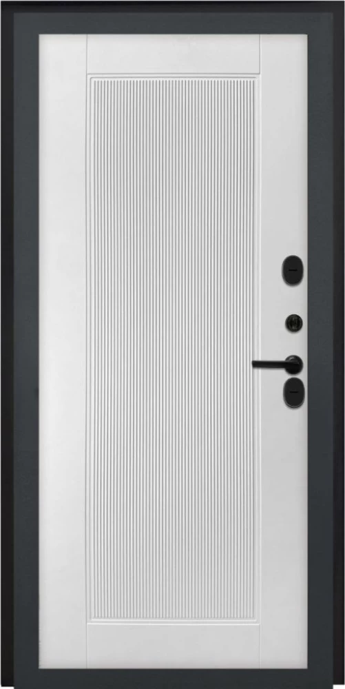 Входная дверь ДвериПРО Модель L-48 ПВХ 10мм Астрод Velutto Bianco DPRO195689 внутренняя сторона