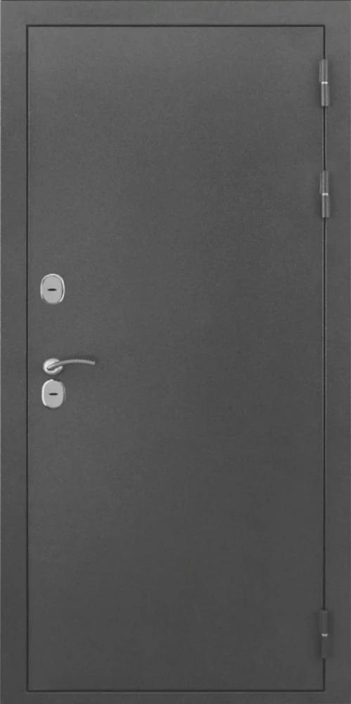 Входная дверь ДвериПРО L-Термо серебро ФЛ-701 (10мм, дуб шоколад) DPRO198042 внешняя сторона