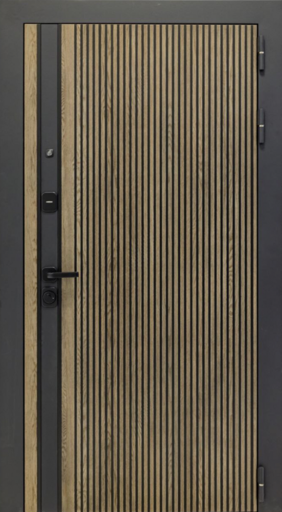 Входная дверь ДвериПРО Rosna ФЛ-701 (10мм, дуб шоколад) DPRO198040 внешняя сторона