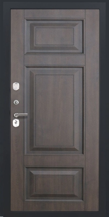 Входная дверь Модель L-46 ФЛ-659 (12мм, nussbaum+черная патина винорит) внутренняя сторона